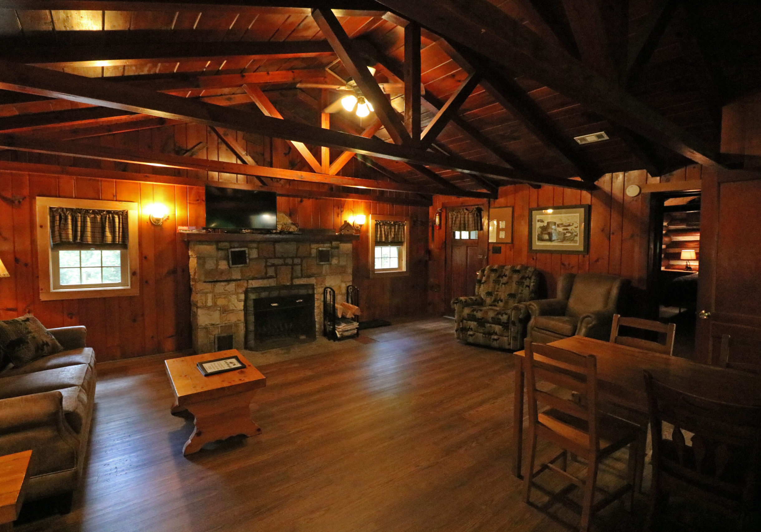Cook Riverside Cabin 2 2022 Living Room
